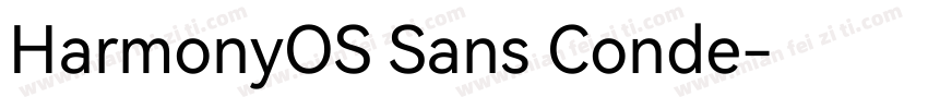 HarmonyOS Sans Conde字体转换